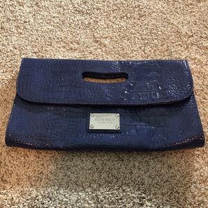 💙NWOT Nine West Crocodile/ Alligator Print Clutch